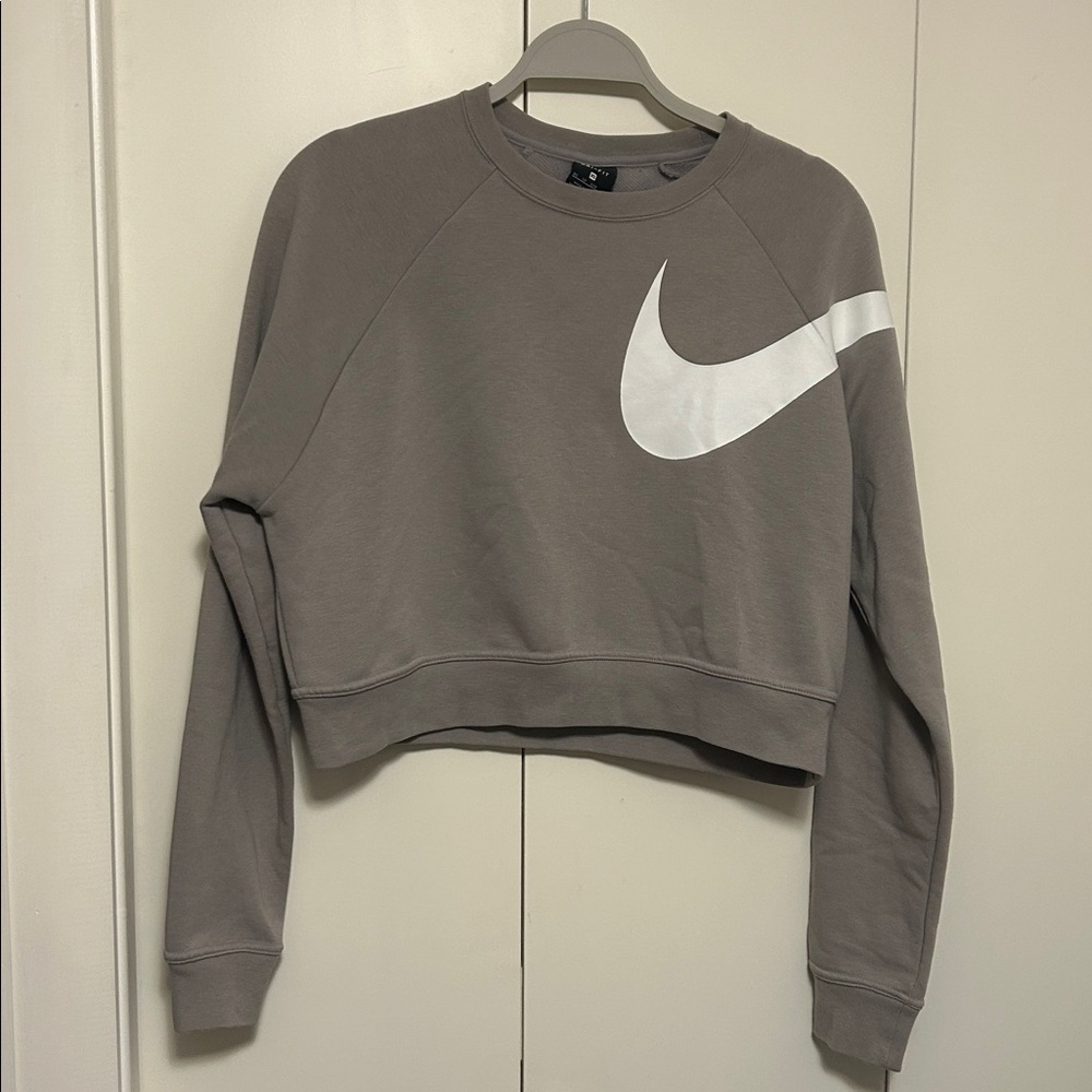 Nike cropped grey sweater